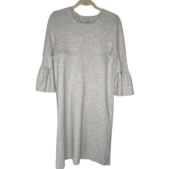 Harper & Bay Maternity Nursing Hidden Zipper Grey Sheath Dress size large - Picture 1 of 6